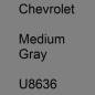 Preview: Chevrolet, Medium Gray, U8636.